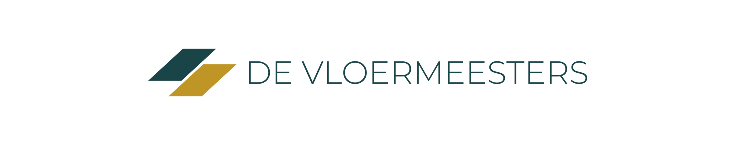 Logo van De Vloermeesters, specialist in lavasteen gietvloeren, PU gietvloeren, pvc gietvloeren, egaliseren en vloerverwarming